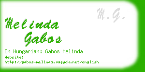 melinda gabos business card